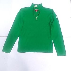 Chaps Varsity Half-zip Pullover Cotton Sweater